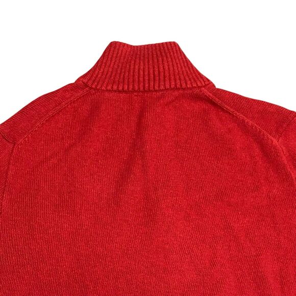 Gap Men’s XL Red Half Zip Sweater Pullover Classic Heritage 100% Durable Cotton - Picture 12 of 12